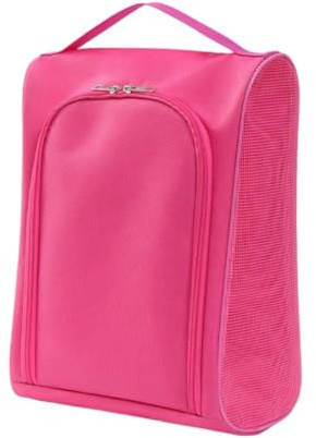 Effiziente Golf-Schuhtasche mit großem Fassungsvermögen und Belüftung zur Aufbewahrung (Rosarot)