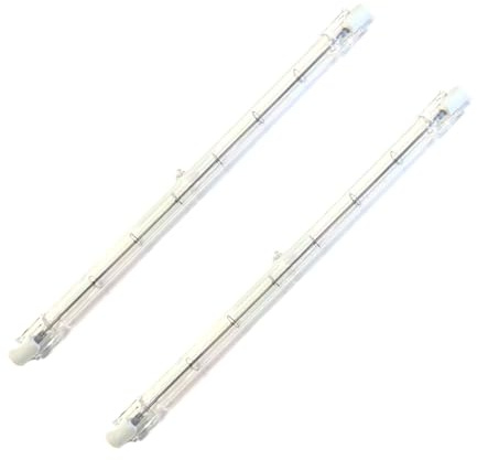 WOLTHID 2 pezzi R7s Lampadine alogene 189mm AC 220-240V 500W Lampadina a doppio faro alogeno R7s a doppia estremità dimmerabile per illuminazione da studio e esterno, 500W, 189mm
