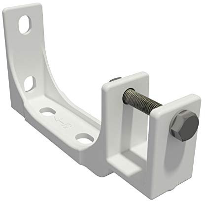 VANA SPP059, 40mm, Stahl, weiß, 1-Stück, Decken- und Wandhalterung mit Befestigung, Markisen Kombihalterung