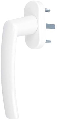 Aluminium Fenstergriff Nevada, Farbe:Weiß RAL 9016, Stiftlänge:30mm