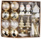 Valery Madelyn Boule de Noel pour Decoration Noel,40pcs Boules de Noel Blanc Or Doré Transparente pour Deco Sapin de Noel,Personnalisée,Incassable,GNOME Village à Suspendre,Cadeau Noel,EG0102-0280