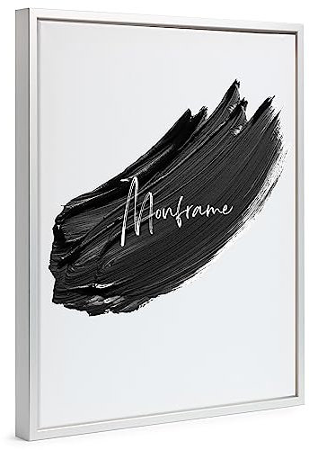 Monframe Schattenfugenrahmen - 80x100 cm - Silber - für Leinwandbilder auf Keilrahmen - Leerrahmen ohne Glas und Rückwand