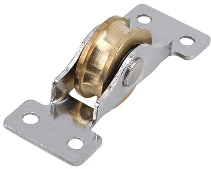 HUFFA Sliding Door Roller Cabinet Copper Caster Wheel Pulley Runners For Wardrobe Window Furniture Hardware