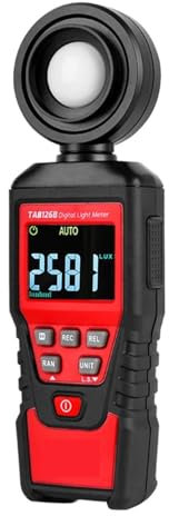 Mesureurs de lumière TA8126B 200000lux Compteur de lumière numérique Professionnel Lux mètre lumière Naturelle Couleur lumière Lux/FC Source de lumière Auto-définie