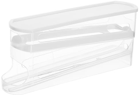SOIMISS Distributore Per Uova Da Frigorifero Contenitore Salvaspazio Trasparente Per Uova Portauova Design Sottile e Facile Da Pulire