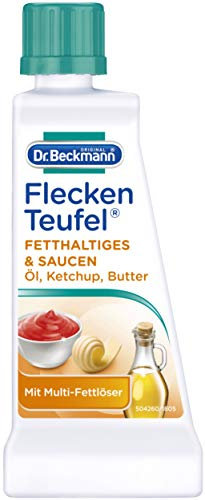 Dr. Beckmann - Quitamanchas Líquido para Manchas de Grasa y Aceite, Salsa, Ketchup y Chocolate 50 ml/Alemania