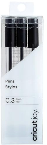 Cricut Joy Extra feine Spitze, 0,3 mm, 3 Stück, Schwarz