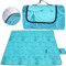 SaiXuan Manta de Picnic,Alfombra para Camping,Impermeable,Plegable,200x200cm XXL Manta de Picnic Manta para Playa Extra Grande Camping Plegable Impermeable con fácil Llevar (Azul eléctrico)