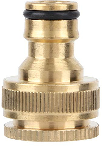 Connecteur de Robinet en Laiton Jardin,Tuyau D'arrosage Connecteur Rapide, adaptateur de tuyau d'eau à connexion rapide en laiton 3/4 pour jardin domestique