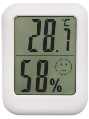 Digital Room Thermometer Indoor Thermometer Hygrometer Temperature Humidity Meter Digital Thermometer Hygrometer Mini Temperature Monitor Humidity Meter for Room Baby Room (Classic)