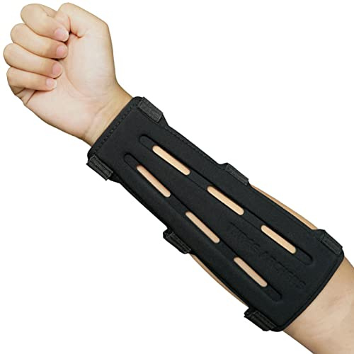 THREE ARCHERS Archery Arm Guard Forearm Protector Adjustable 3-strap Buckles Arm Protection for Archer Hunter for Hunting & Targeting