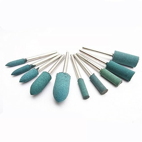 BomDog Utensili per Mole Lucidanti, Dischi Lamellari 100 Pezzi Mola Abrasiva per Lucidatura con Gambo da 3 Mm/6Mm(Bullet)/100Pcs