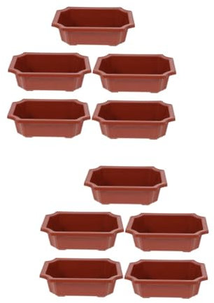 BESPORTBLE 10stücke Teiliges Kunststoffpflanzentöpfe Für Sukkulenten Und Bonsai Dekorative Blumentöpfe Für Innen Und Außen Modernes Design Platzsparend Und Praktisch Für Balkon Büro