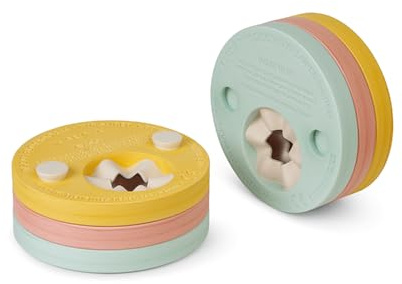 Saro -Manguitos de Aprendizaje Evolutivos -Discos de natación, Amarillo-Verde-Azul o Rosa, hasta 60Kg (Rosa)
