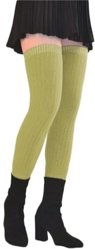 TeeYee Damen Stulpen Winter Einfarbige Beinwärmer Beinstulpen Strumpf | Winterstiefelmanschetten,Warme Kniewärmer,für Custume,Außeneinsatz
