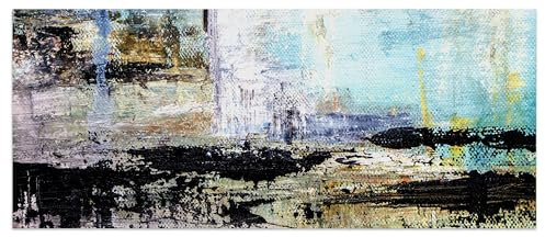 wandmotiv24 Leinwandbild Abstraktes Acrylbild auf Leinwand 120x50cm (BxH) Bilder auf Leinwand, Dekoration Wohnung modern Abstraktes Acrylbild auf Leinwand M1145