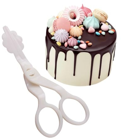 HOLIDYOYO Multi-functional Cake Scissors for Cream Flower Transfer and Fondant Decoration Easy to Use Baking Tool for Beginners for Wedding Parties and Holiday Treats
