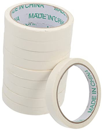 JEWEDECO 10pezzi Adesivo Crepe Paper Facile Strappare Adesivo Per Mascheratura e Decorazione Per e