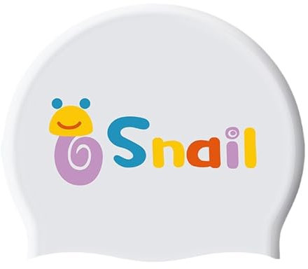 Smileshiney Gorro de Silicona para Natación Infantil, Gorro Impermeable de Silicona para Niños, Accesorios de Piscina Antideslizantes y Flexibles para Entrenamiento y Competiciones Infantiles
