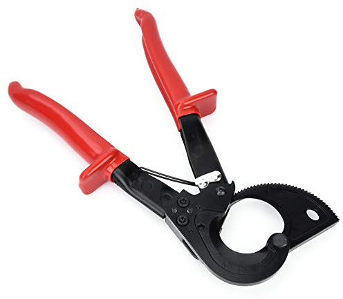 Ratcheting Cable Cutters, Multifunctional Ratchet Wire Stripper Aluminium Cable Cutter Cutting Hand Tool Wire Heavy Duty for Cutting Electrical