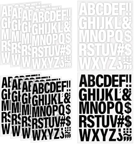 Ktxaby 440 piezas de 10 hojas de letras termoadhesivas para ropa, parches de letras de transferencia de calor de 2 pulgadas, letras de vinilo para planchar con adhesivo de alfabeto de poliuretano A-Z