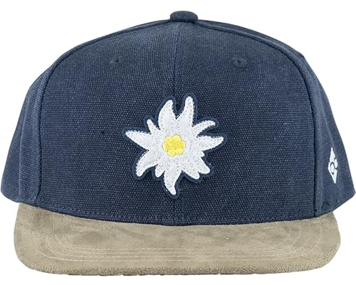 Bavarian Caps Cap Edelweiß dunkelblau