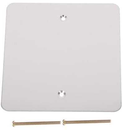 ANDRESLAD Cubierta de Enchufe Ciega de Acero Inoxidable Tipo Placa Decorativa para Pared y Techo Fácil Instalación Compatible con Placas Cuadradas Estándar Protección Segura para Sistemas