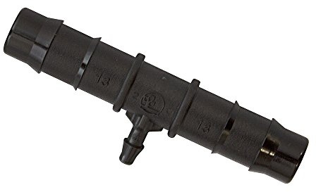 PLANT IT Doppeltes T-Reduzierstück zur Schlauchverbindung 13/4 mm – 25er-Pack – 47765, schwarz, 7.5x2.5x1.6 cm, 13-630-265