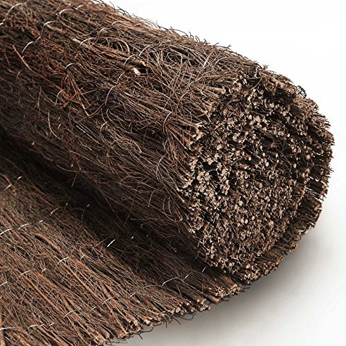 casa pura canisse de bruyère pour Balcon Jardin Terrasse - Brins de bruyère pour Usage extérieur - Brande de bruyère Naturelle sans teinté, Pare-Vue Résistant aux intempéries 1m5 (H) x 3m (L)