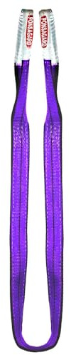 PONSA Hebeband aus Polyester mit PONSAGARD – Abrieb- und Schnittschutz, 2 Tonnen Tragkraft, 6 Meter Länge, violett – Sicheres Heben – EN 1492-1 Zertifiziert