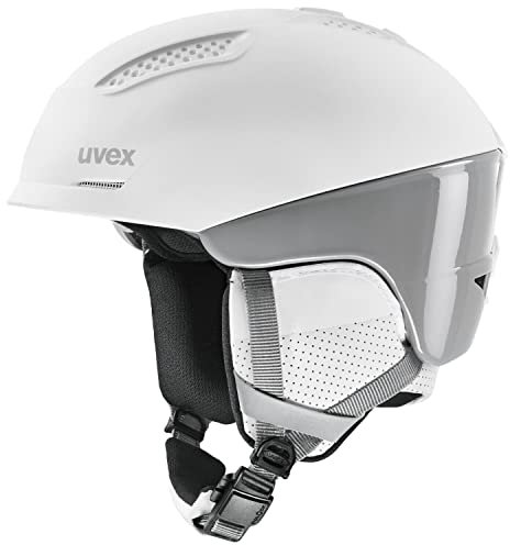 uvex Ultra pro - Skihelm für Damen und Herren - individuelle Größenanpassung - Magnetverschluss - White/Grey - 51-55 cm