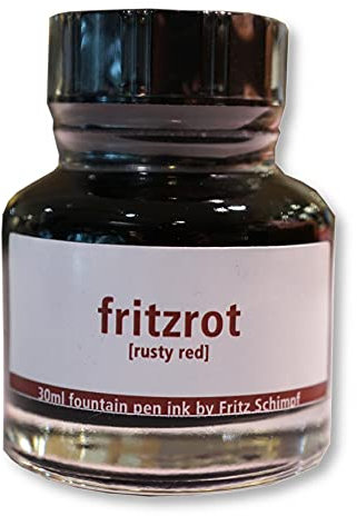 Fritz Schimpf Füllhaltertinte 30 ml (rusty red, fritzrot)