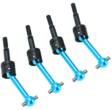 Eje de Transmisión CVD para TT02, 4 Piezas de Aleación de Aluminio de 70mm Color Azul, Diseño Ligero y Resistente para Coche RC 1/10, Ideal para Competición