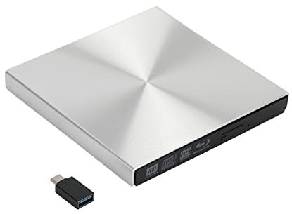 MAD HORNETS External Blu ray Drive BD Combo Player USB 3.0 and Type-C Fit for Win10 M-ac OS