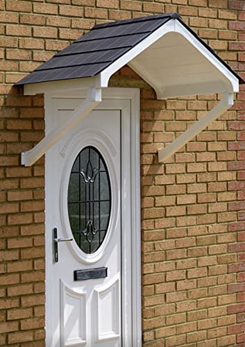 UK Canopies Apex Door Canopy - Flat Pack Porch Canopy, DIY Installation Kit, Maintenance Free
