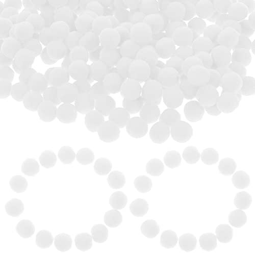 Garneck 500stücke Flauschige Weiße Pompons Für Kleidung Kopfbedeckungen Und DIY-projekte Flauschige Kugeln Als Deko-Elemente
