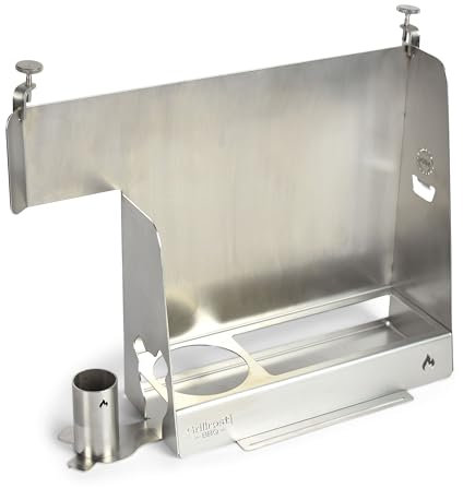 Grillrost.com Das Original Zubehörhalter für die Feuerplatte - Sorgt für Ordnung am Grill