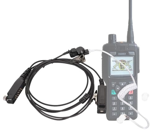 Clear Acoustic Tube Headset Tragbarer Kopfhörer für Sepura STP8000 STP9000, Kompaktes Design, Einfach zu Bedienen, Flexibel und Langlebig