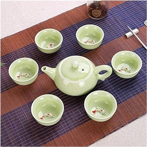 Service à thé chinois en céramique, service à café, service à thé, simplicité créative, théière japonaise en fonte, tasse à thé chinoise, porcelaine céladon, service à thé, théière, verres en céramiqu
