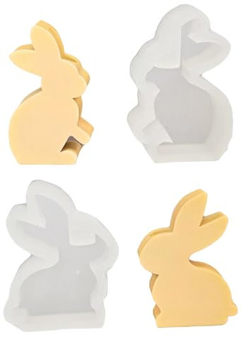 Molde de resina epoxi de cristal, soporte para candelabros 3D, decoración del hogar, moldes de silicona para cemento, yeso, Pascua