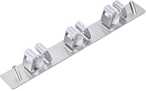 Soporte para Escoba y trapeador de Pared, Organizador de Escoba y trapeador de Pared, Organizador de Almacenamiento, Colgador