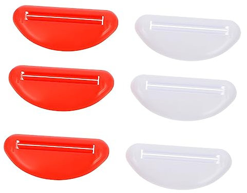 NIYANGLE 6pcs Toothpaste Roller Squeezer Makeup Extruder Pump Dispenser Reusable Tube Squeezer Gadget for Home Random Color