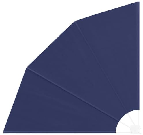 vidaXL Pantalla de Privacidad Exterior Azul Marino 160 cm Resistente a UV Estructura de Acero con Revestimiento en Polvo Plegable Balcón, Jardín o Terraza. Ajuste Manual para Sombra de