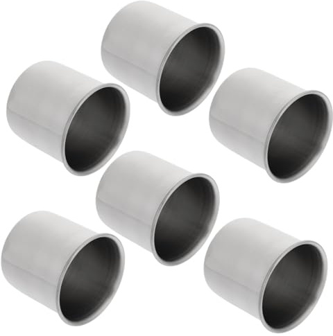 VERDANVERSE 6 Piezas Vasos Medidores Pequeños Inoxidable Tazas para Medición Uso Doméstico y Resistente y Fácil de Limpiar