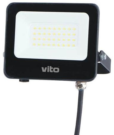 WEB world electronic business Faro LED Esterno 10W 1000 Lumen Luce Fredda 6000K Proiettore Impermeabile IP65 Alluminio Grigio Scuro 120 gradi