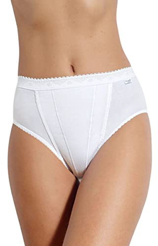 Sloggi Control Brief Knickers Tai High Leg 94% Cotton Underwear 2 Pack Shapewear