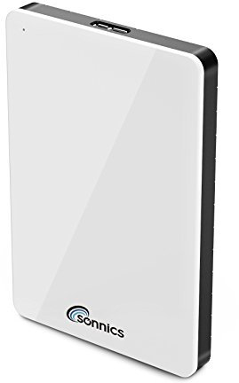 Sonnics 320GB USB 3.0 Externes Portable Durs Disques pour Fenêtres PC, Apple Mac, Smart TV, Xbox One & PS4, Blanc