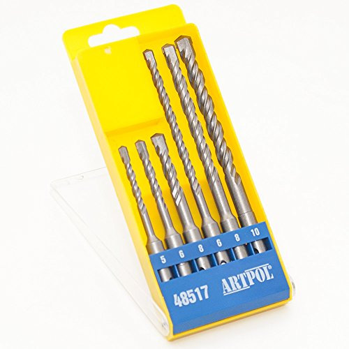 SDS Plus Betonbohrer Set 5mm 6mm 8mm (Länge 110mm) 6mm 8mm 10mm (Länge 160mm) Steinbohrer Hammerbohrer Bohrer