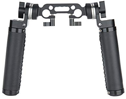 NICEYRIG Rosette Handle Leather Grip Kit with ARRI Standard Rosette Mount Adapter 15mm Rod Clamp for Camera DSLR Shoulder Rig Support System