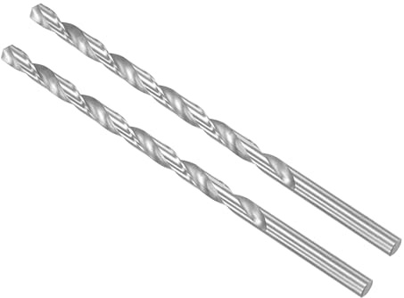CoCud Extra lange Hochgeschwindigkeitsstahl-Spiralbohrer, 9 mm Durchmesser, 200 mm Länge, gerader Spiralbohrer - (Anwendungen: für Metall, Holz, Kunststoff, Aluminium), 2 Stück